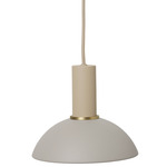 Hoop Pendant - Cashmere Socket / Light Grey Shade