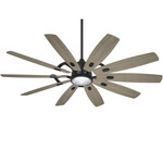 Barn Smart Ceiling Fan with Light - Coal / Seashore Grey