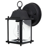 Outdoor Wall Sconce 9850 - Black / Clear