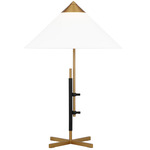 Franklin Table Lamp - Burnished Brass / Deep Bronze / White