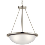 Ritson Pendant - Brushed Nickel / Satin Etched