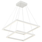 Piazza Chandelier - White / Opal