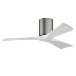 Irene Hugger Ceiling Fan - Brushed Pewter / Matte White