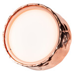 Limelight Circle Wall Sconce - Copper Plated / White Glass