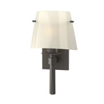 Beacon Hall Glass Cone Wall Sconce - Dark Smoke / Ivory Art