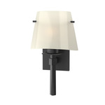 Beacon Hall Glass Cone Wall Sconce - Black / Ivory Art