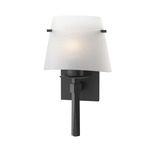 Beacon Hall Glass Cone Wall Sconce - Black / Opal