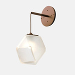 Welles Hanging Wall Sconce - Satin Bronze / Alabaster White Glass