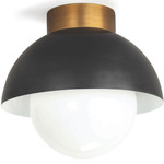 Montreux Ceiling Light - Oil Rubbed Bronze / Natural Brass / White