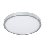 Edge Color-Select Ceiling Light - Satin Nickel / White Acrylic