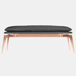 Prong Bench - Satin Copper / Charcoal Gray