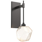 Gem Tempo Wall Sconce - Graphite / Amber