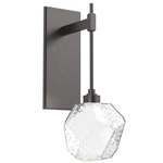 Gem Tempo Wall Sconce - Graphite / Clear