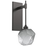 Gem Tempo Wall Sconce - Graphite / Smoke