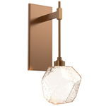 Gem Tempo Wall Sconce - Novel Brass / Amber