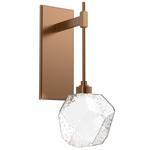 Gem Tempo Wall Sconce - Novel Brass / Clear