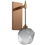 Gem Tempo Wall Sconce - Novel Brass / Smoke