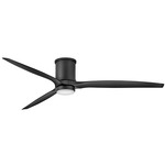 Hover Outdoor Flush Smart Ceiling Fan with Light - Matte Black / Matte Black