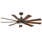 Turbine Smart Ceiling Fan with Light - Metallic Matte Bronze / Walnut