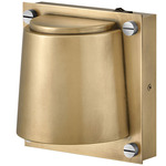 Scout Wall Sconce - Heritage Brass / Etched Glass