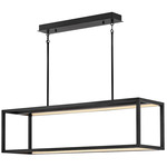 Onyx Linear Chandelier - Black