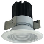 Marquise II 5IN 30W Round Baffle Downlight - White Baffle / White Flange