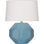 Franklin Table Lamp - Steel Blue / Oyster Linen