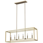 Moffet Street Linear Pendant - Satin Brass / Satin Brass