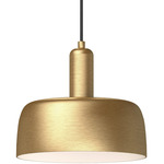 Adriano Pendant - Brushed Gold / Brushed Gold