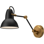 Felix Wall Sconce - Aged Gold / Matte Black