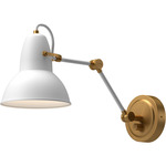 Felix Wall Sconce - Aged Gold / White