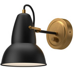 Felix Wall Sconce - Aged Gold / Matte Black