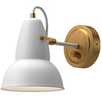 Felix Wall Sconce - Aged Gold / White