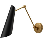 Gabriel Wall Sconce - Aged Gold / Matte Black