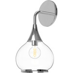 Hazel Wall Sconce - Chrome / Clear