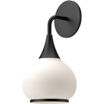 Hazel Wall Sconce - Matte Black / Opal Matte