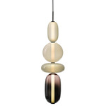 Pebbles Large Pendant - Black / Multicolor