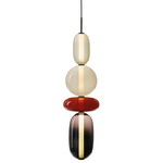 Pebbles Large Pendant - Black / Multicolor