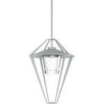 Stellar Outdoor Pendant - Coastal Burnished Steel / Clear