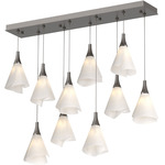 Mobius Linear Multi Light Pendant - Oil Rubbed Bronze / Spun Frost