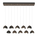 Brooklyn Linear Multi Light Pendant - Bronze / Black