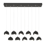 Brooklyn Linear Multi Light Pendant - Black / Black