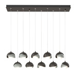 Brooklyn Linear Multi Light Pendant - Oil Rubbed Bronze / Vintage Platinum