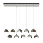 Brooklyn Linear Multi Light Pendant - Vintage Platinum / Bronze