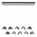 Brooklyn Linear Multi Light Pendant - Vintage Platinum / Natural Iron