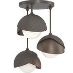 Brooklyn Double Multi Semi Flush Light - Dark Smoke / Bronze