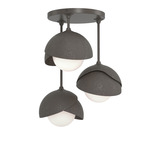 Brooklyn Double Multi Semi Flush Light - Dark Smoke / Dark Smoke