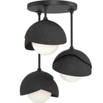 Brooklyn Double Multi Semi Flush Light - Black / Black