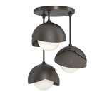 Brooklyn Double Multi Semi Flush Light - Oil Rubbed Bronze / Dark Smoke