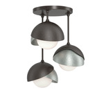 Brooklyn Double Multi Semi Flush Light - Oil Rubbed Bronze / Vintage Platinum